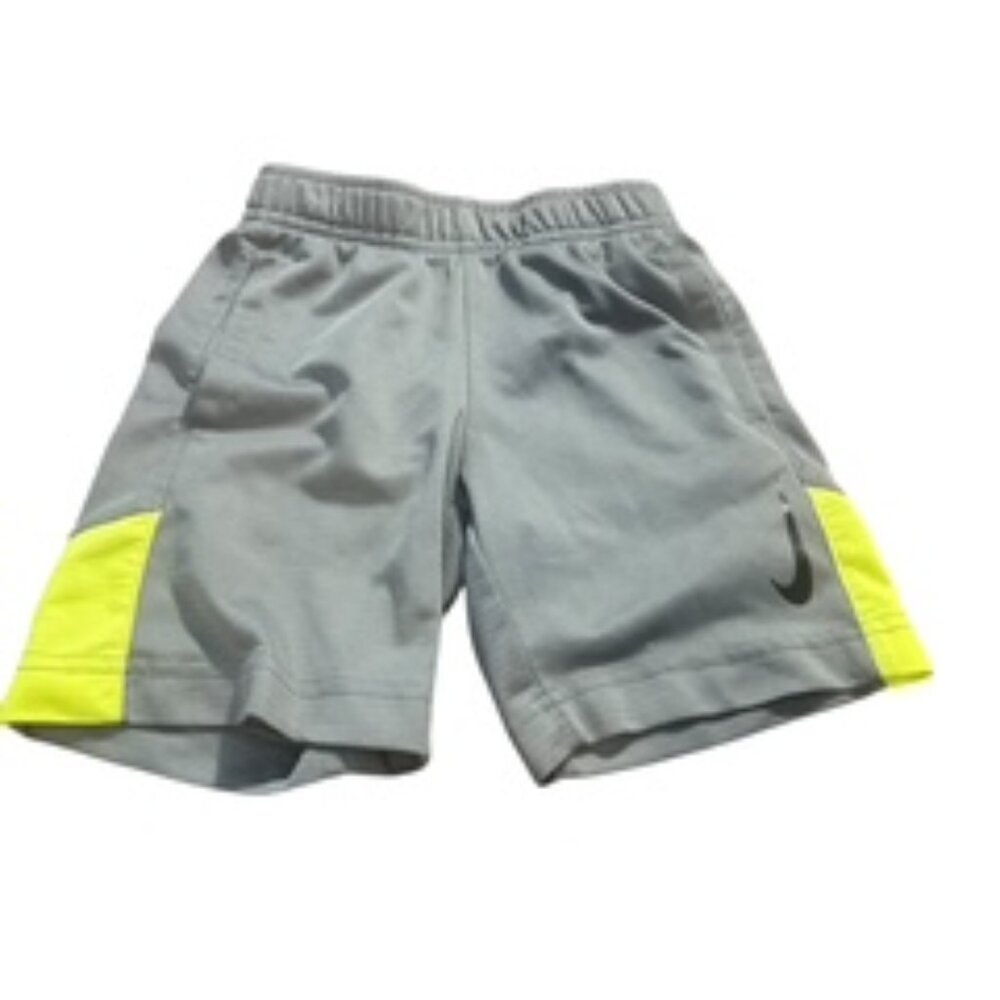 Nike Dry Fit Boys' Grey & Green Shorts (Size 4T)